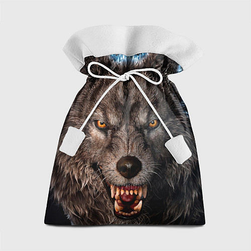 Подарочный мешок Морда злого волка / 3D-принт – фото 1