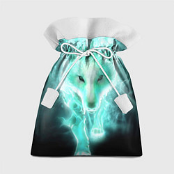 Мешок для подарков Волк из света, цвет: 3D-принт