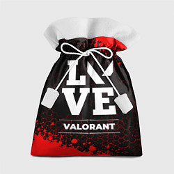 Мешок для подарков Valorant love классика, цвет: 3D-принт