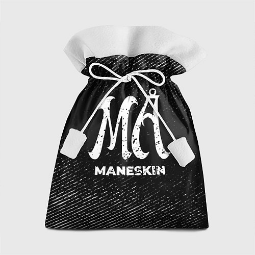 Подарочный мешок Maneskin с потертостями на темном фоне / 3D-принт – фото 1