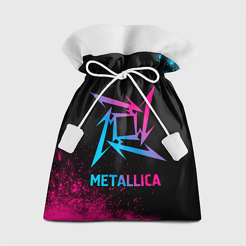 Подарочный мешок Metallica - neon gradient / 3D-принт – фото 1