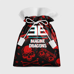 Мешок для подарков Imagine Dragons rock glitch, цвет: 3D-принт