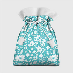 Мешок для подарков Нежный цветочный паттерн, цвет: 3D-принт