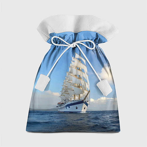 Подарочный мешок Парусник идёт на полных парусах / 3D-принт – фото 1