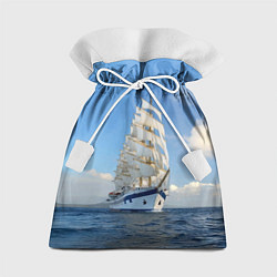 Мешок для подарков Парусник идёт на полных парусах, цвет: 3D-принт