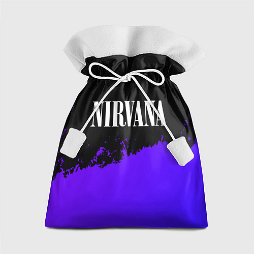 Подарочный мешок Nirvana purple grunge / 3D-принт – фото 1