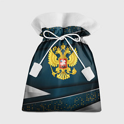 Мешок для подарков Russia - dark abstract, цвет: 3D-принт