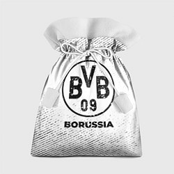 Мешок для подарков Borussia с потертостями на светлом фоне, цвет: 3D-принт