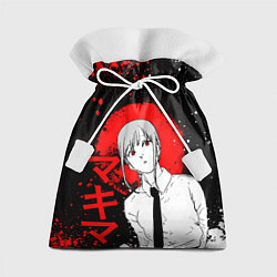 Мешок для подарков Человек-бензопила - манга - Макима, цвет: 3D-принт