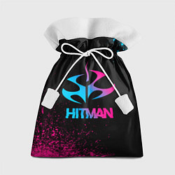 Мешок для подарков Hitman - neon gradient, цвет: 3D-принт