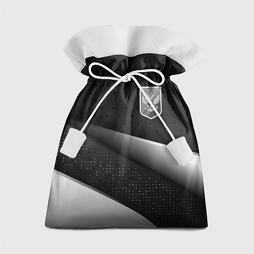 Подарочный мешок Russia - black & white / 3D-принт – фото 1