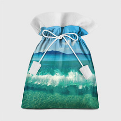 Мешок для подарков Волна набегает на берег, цвет: 3D-принт