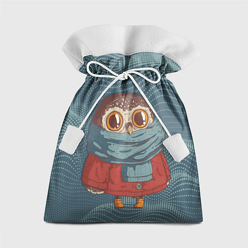Подарочный мешок Милая совушка в шарфе / 3D-принт – фото 1
