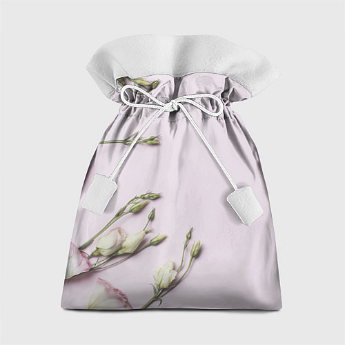 Подарочный мешок Красивые Цветы на Розовом фоне / 3D-принт – фото 1