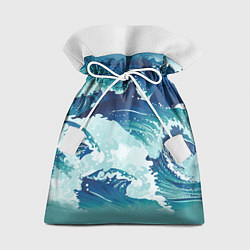 Мешок для подарков Несущиеся морские волны, цвет: 3D-принт