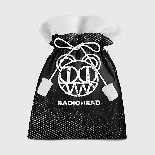 Подарочный мешок Radiohead с потертостями на темном фоне / 3D-принт – фото 1