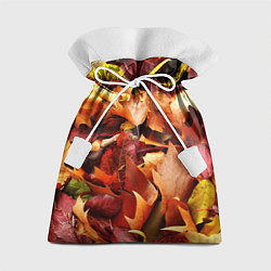 Мешок для подарков Куча осенних листьев, цвет: 3D-принт