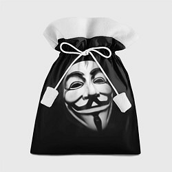 Мешок для подарков Маска анонимуса - Гай Фокс, цвет: 3D-принт