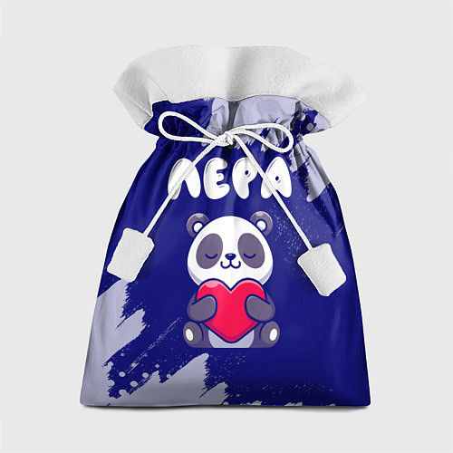 Подарочный мешок Лера панда с сердечком / 3D-принт – фото 1