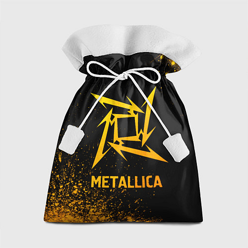 Подарочный мешок Metallica - gold gradient / 3D-принт – фото 1