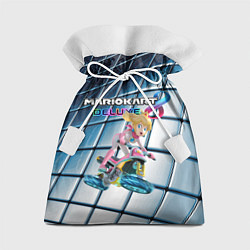 Мешок для подарков Принцесса Персик гонщица - Mario Kart 8 Deluxe, цвет: 3D-принт