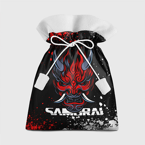 Подарочный мешок Маска Они - Киберпанк 2077 - Samurai / 3D-принт – фото 1