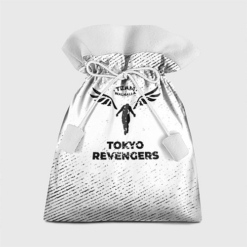 Подарочный мешок Tokyo Revengers с потертостями на светлом фоне / 3D-принт – фото 1