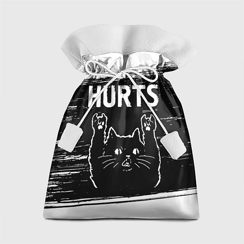 Подарочный мешок Группа Hurts и рок кот / 3D-принт – фото 1