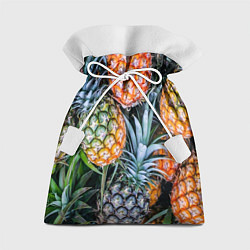 Мешок для подарков Фон из ананасов, цвет: 3D-принт