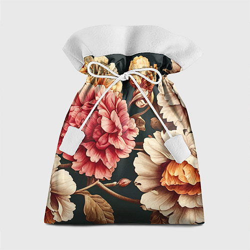 Подарочный мешок Цветы в стиле рококо / 3D-принт – фото 1
