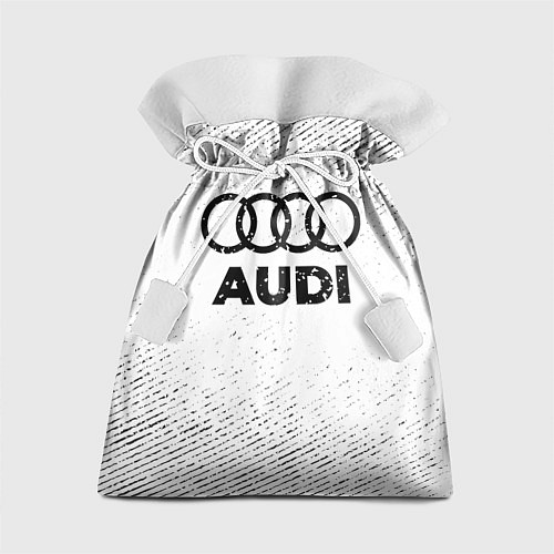 Подарочный мешок Audi с потертостями на светлом фоне / 3D-принт – фото 1