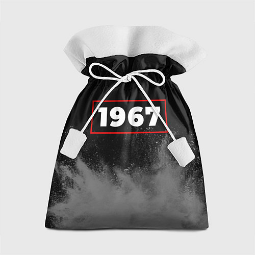 Подарочный мешок 1967 - в красной рамке на темном / 3D-принт – фото 1