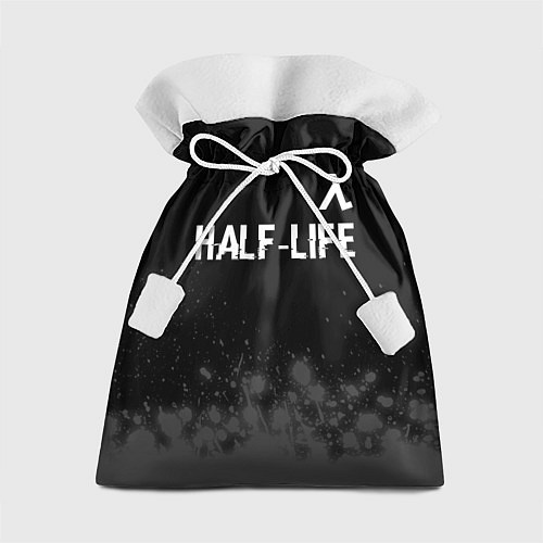 Подарочный мешок Half-Life glitch на темном фоне: символ сверху / 3D-принт – фото 1