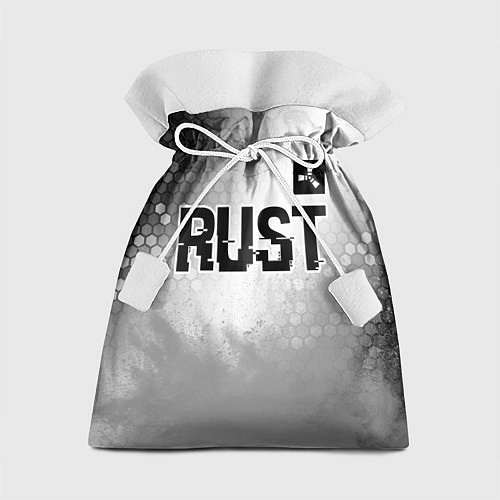 Подарочный мешок Rust glitch на светлом фоне: символ сверху / 3D-принт – фото 1
