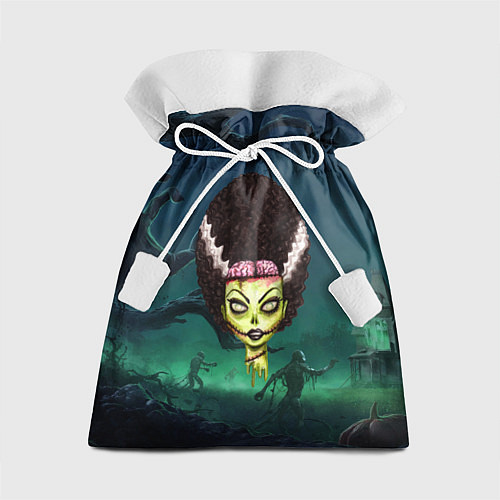 Подарочный мешок Афро девушка зомби / 3D-принт – фото 1