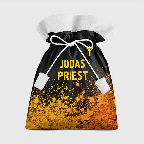 Подарочный мешок Judas Priest - gold gradient: символ сверху / 3D-принт – фото 1