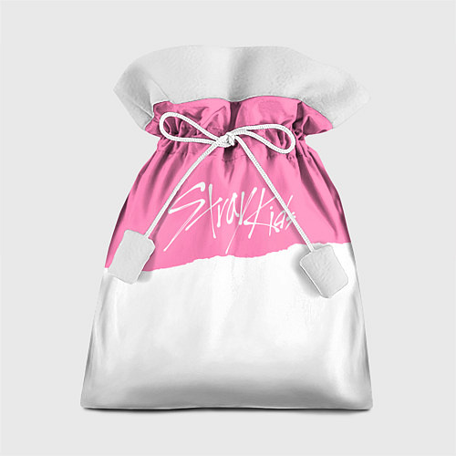 Подарочный мешок Stray Kids pink and white / 3D-принт – фото 1