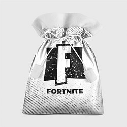 Мешок для подарков Fortnite с потертостями на светлом фоне, цвет: 3D-принт