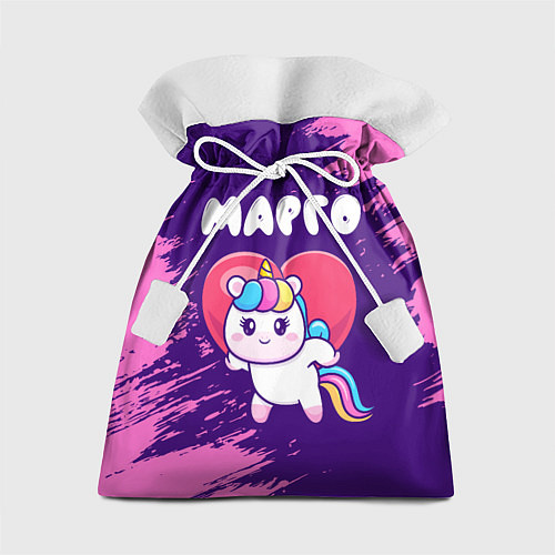 Подарочный мешок Марго единорог с сердечком / 3D-принт – фото 1