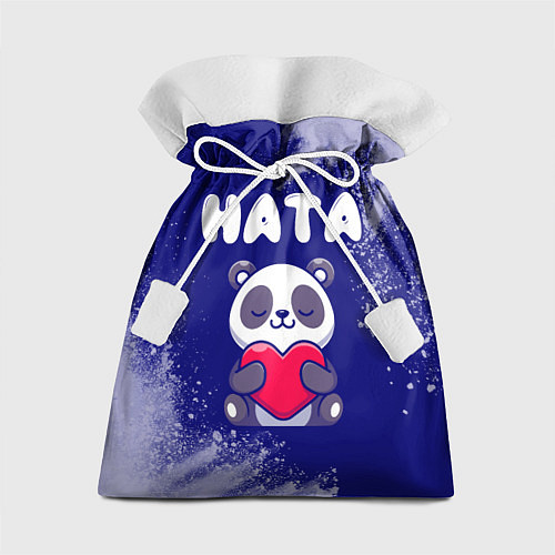 Подарочный мешок Ната панда с сердечком / 3D-принт – фото 1