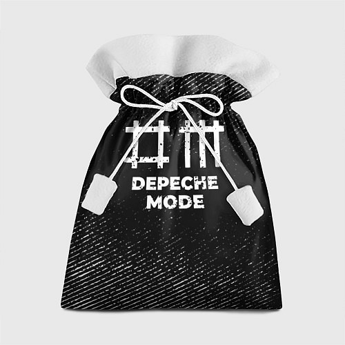 Подарочный мешок Depeche Mode с потертостями на темном фоне / 3D-принт – фото 1