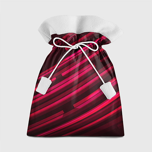 Подарочный мешок Красное на черном объемная диагональ / 3D-принт – фото 1