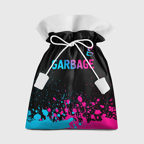 Подарочный мешок Garbage - neon gradient: символ сверху / 3D-принт – фото 1