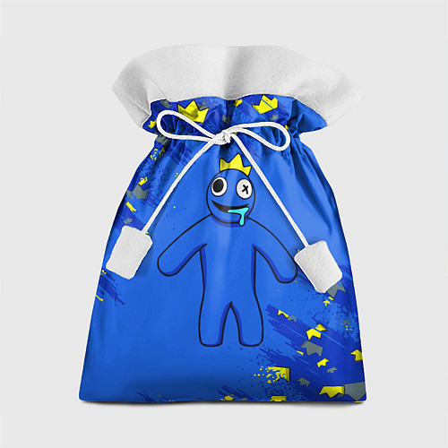 Подарочный мешок Радужные друзья Синий в короне / 3D-принт – фото 1