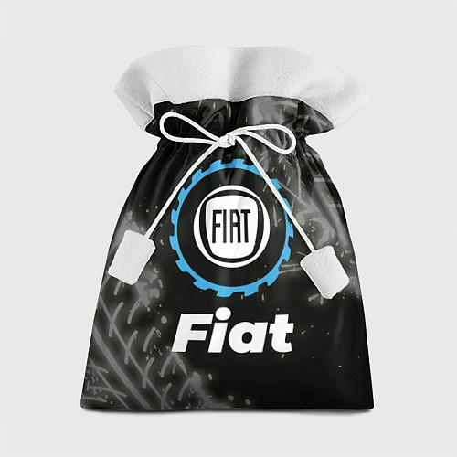 Подарочный мешок Fiat в стиле Top Gear со следами шин на фоне / 3D-принт – фото 1