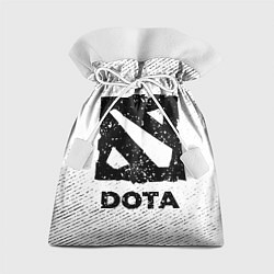 Мешок для подарков Dota с потертостями на светлом фоне, цвет: 3D-принт