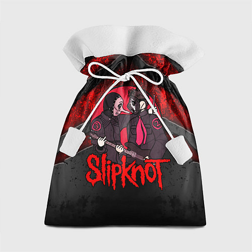 Подарочный мешок Slipknot black and red / 3D-принт – фото 1