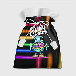 Мешок для подарков Zombie burgers - Pop Art, цвет: 3D-принт