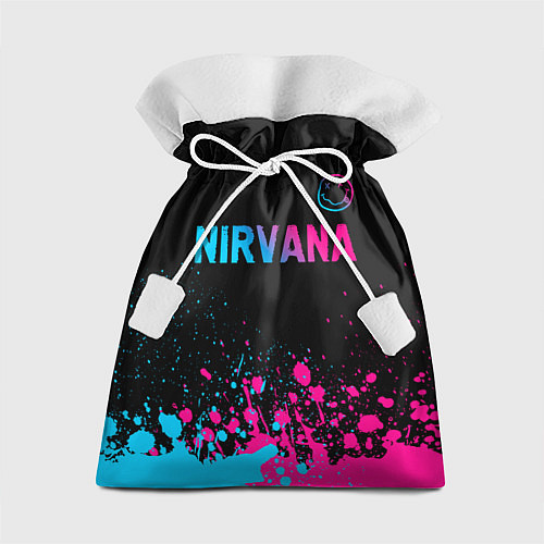 Подарочный мешок Nirvana - neon gradient: символ сверху / 3D-принт – фото 1
