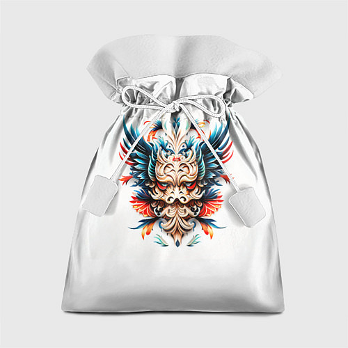 Подарочный мешок Маска шамана - ирезуми / 3D-принт – фото 1